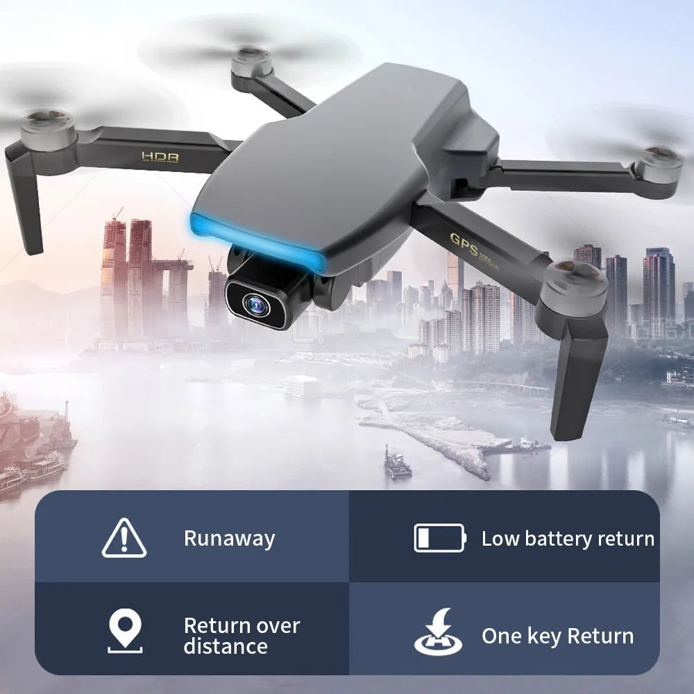 FEMA S3 GPS Drone With Camera 4k HD 5G WiFi dron Brushless FPV drone 25mins rc distance 1km professional rc quadcopter PK EX5 201015