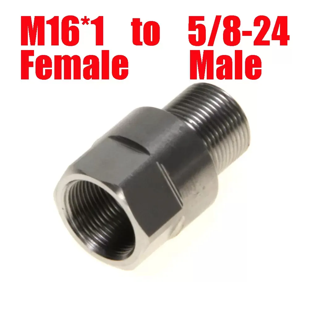 Rostfritt st￥l M16 x 1,25 till 5/8-24 Tr￥dadapter Br￤nslefilter M16 1,25 SS Solvent Trap Adapter f￶r NAPA 4003 WIX 24003 M16X1.25R 5/8x24