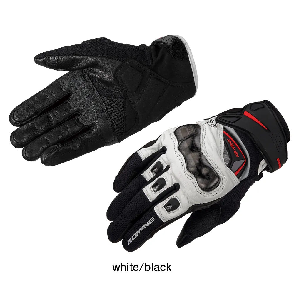 GK-224 Carbon Protect Leather Mesh Glove Motorcycle Downhill Bike Off-road Motocross Gloves For Men334B