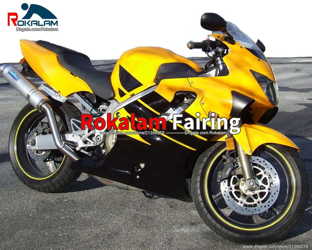 ABS plastfeedningar för Honda CBR600RR F4 99 00 CBR600 1999 2000 F4 gul svart väg motorcykel fairing kropp (formsprutning)