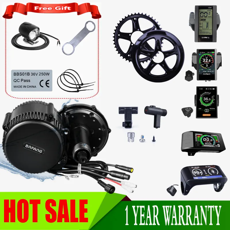 Bafang BBS02B Mid Drive Motor 48V 750W Kit motore centrale di conversione bici elettrica con display LCD DPC18 850C 500C 750C