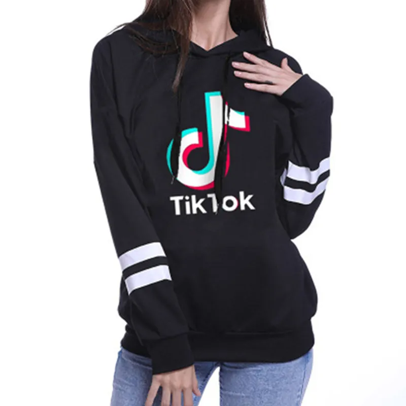 Tiktok Sweatshirt For Women Girl Clothes Tik Tok Fall Winter Hooded Letter  Hoodies Sport Sweater Clothing Size S 2XL From Neidok, $25.13