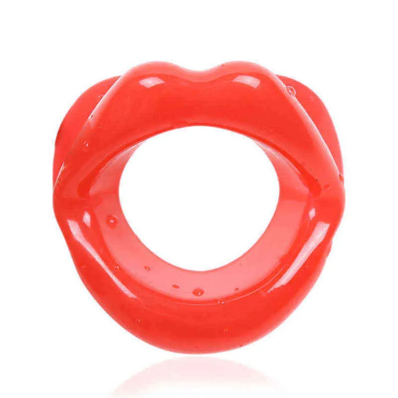 NXY Sex Adult Toy Bdsm Fetish Toys Blowjob Open Mouth Gag Slave Games Erotic Products y Lips Rubber Ring Gags for Woman shop1216