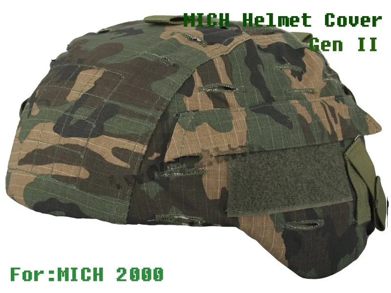 Copricasco tattico Mich 2a generazione Panno per caschi Jungle per: Mich2000