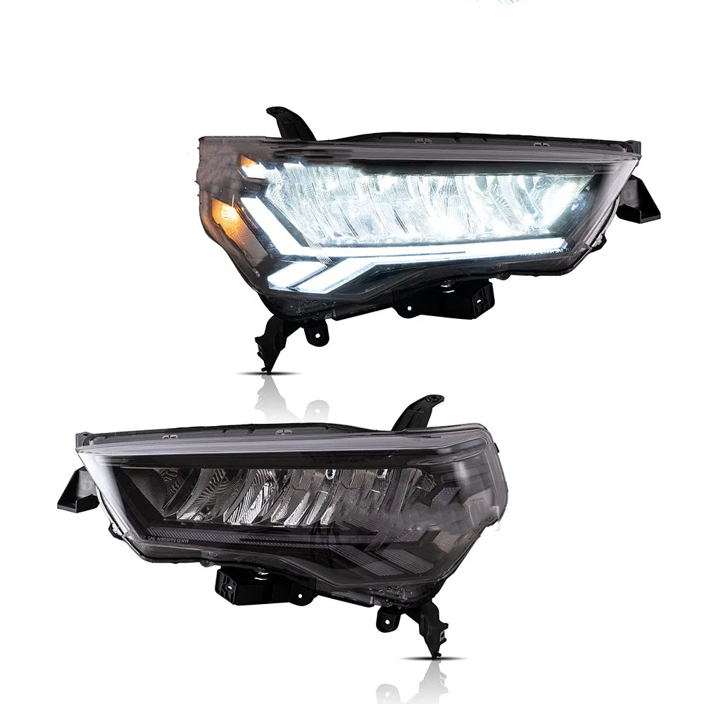 2014-2021 luzes de cabeça de feixe mergulhado para faróis de toyota faróis de lente led carro Toyota-4 corredor drl + sinal de volta + farol sidemarker