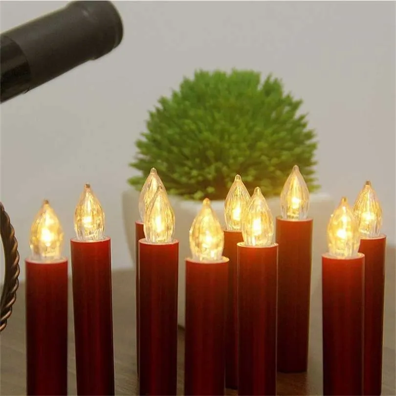 LED Bougie Lampe Simulation Flamme Lumière Bougie Chaude Fête De Famille Anniversaire De Noël Décoré Avec Des Bougies 211222