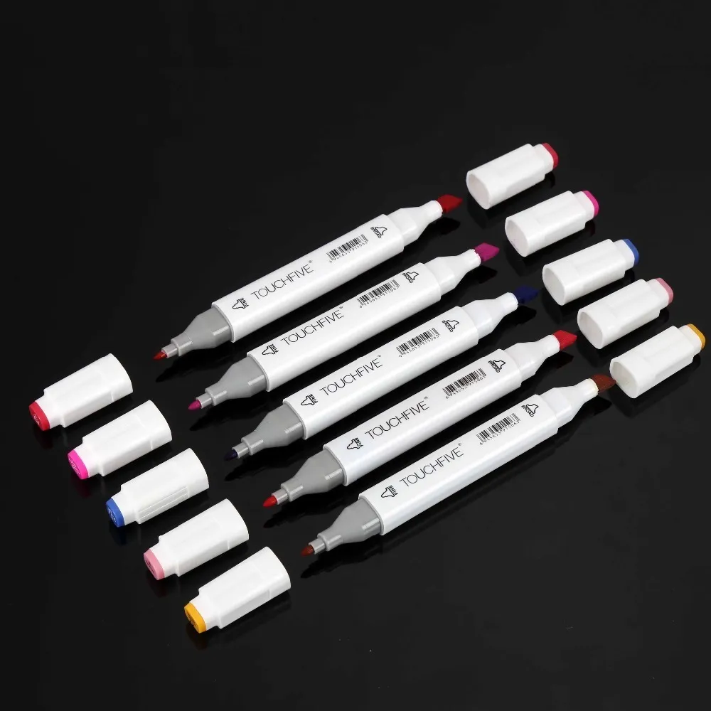 Wholesale TouchFIVE Art Sketch Marker Pen Set 30/40/60/80/For Anime,  Student Design, Sketching, Manga, And Drawing Alcohol Based White Pen From  Shanye10, $28.8