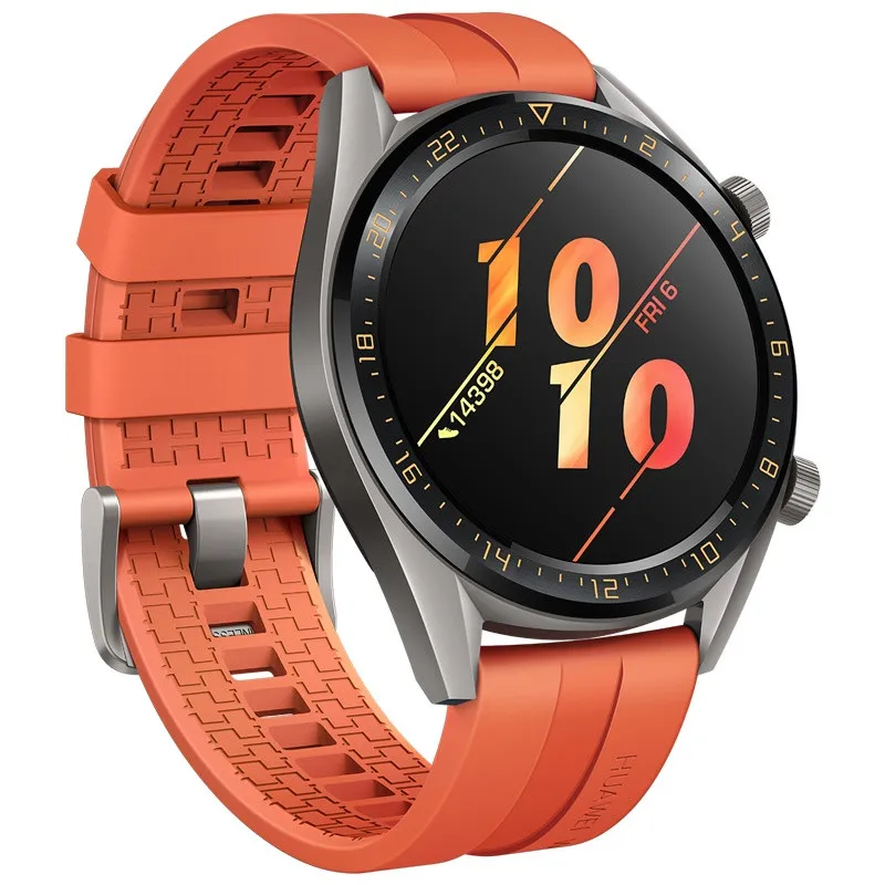 Original Huawei Relógio GT Smart Watch com GPS NFC Monitor de Frequência HeartWatch WristWatch Sports Sports Watch para Android iPhone ios