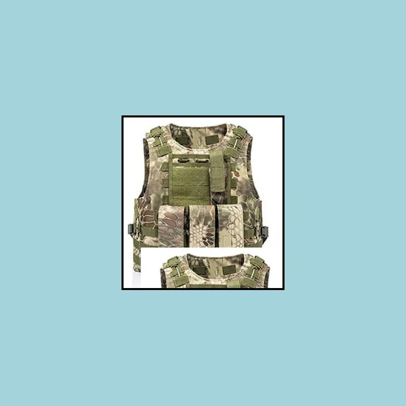 USMC Airsoft Tactical Vest Molle Combat Assault Plate Carrier Tactical Vest 7 Colors CS Outdoor Clothing Hunting Vest