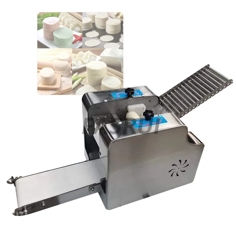 LMITATION Handwork Dumpling Wrapper Machine W pełni automatyczny Makarka Rolling Commercial Chaos Skórzany Maszyna 220 V