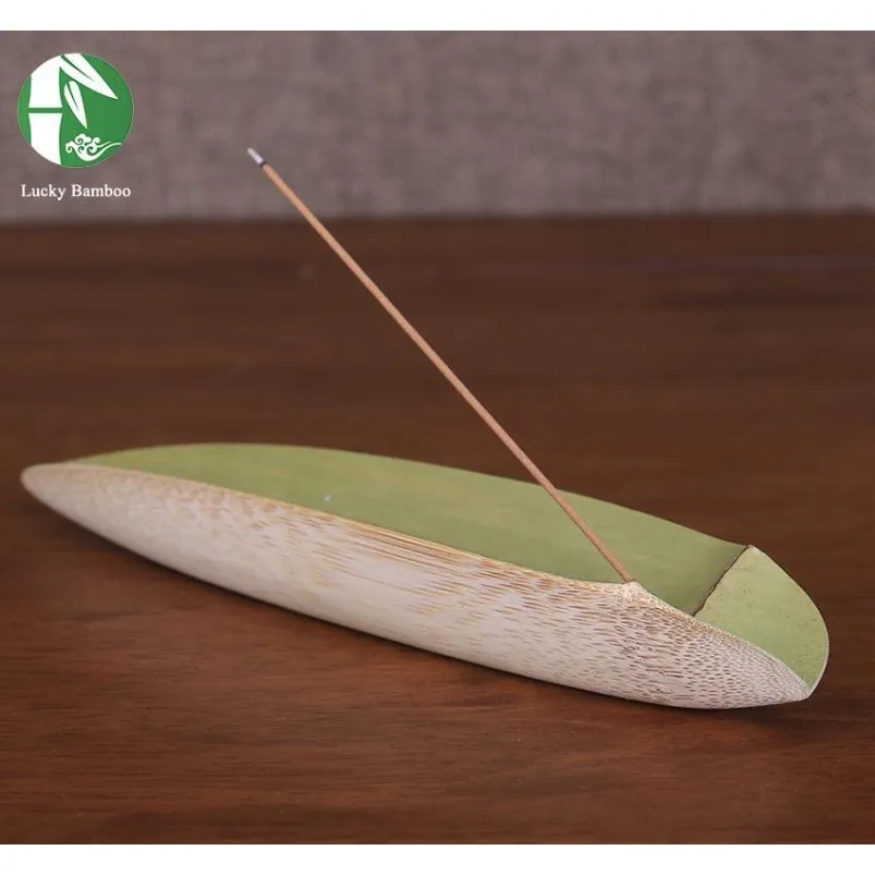 wholesale- chinese wood incense burner handmade unique incense holders leaves shape house decoration living room censer gift