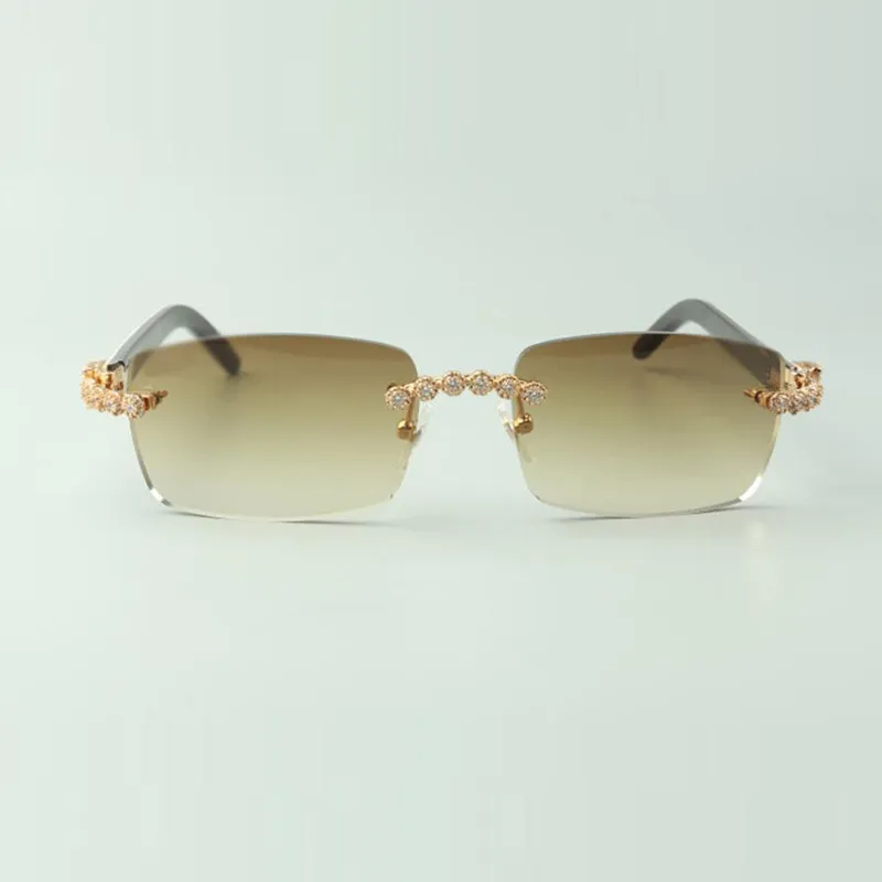 Cartier buffalo horn glasses with 2025 diamonds