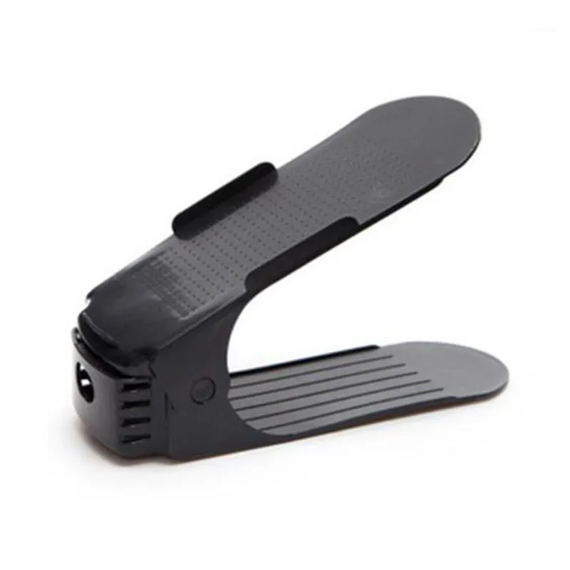収納袋世帯の携帯用プラスチック調節可能な靴ホルダーラックオーガナイザーシューズピンク25cm（9 7/8 "）×9.3cm（3 5/8"）、1ピース