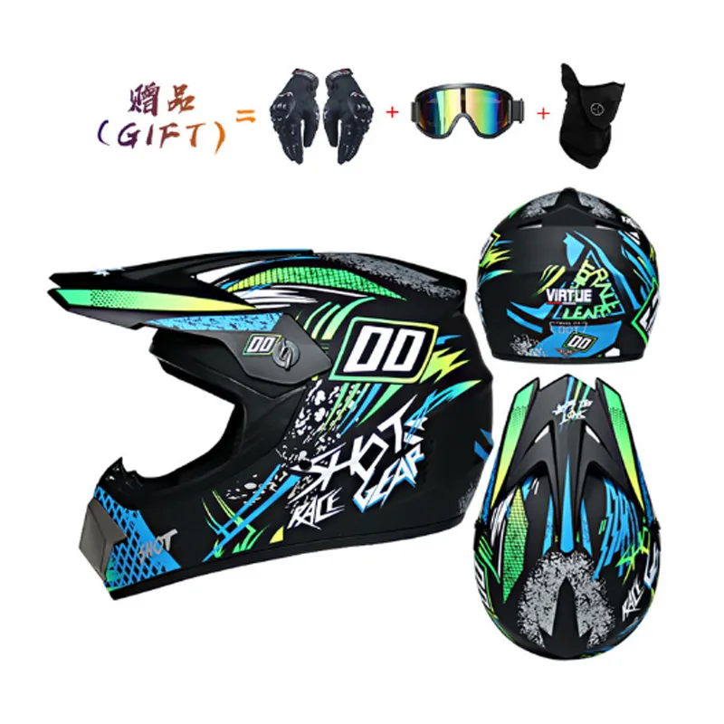 Fiery Off-Road Motocross Helmet - Pro ATV Dirt Bike Helmet, MTB DH ...