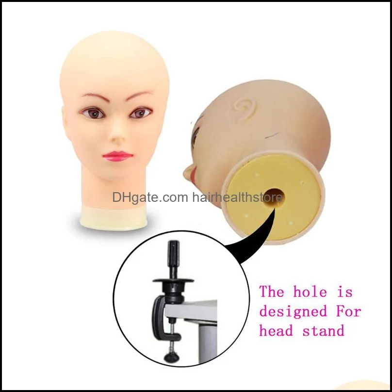 Top Selling Female Mannequin Head Without Hair For Making Wig Stand and Hat Display Cosmetology Manikin Training Head T-pins