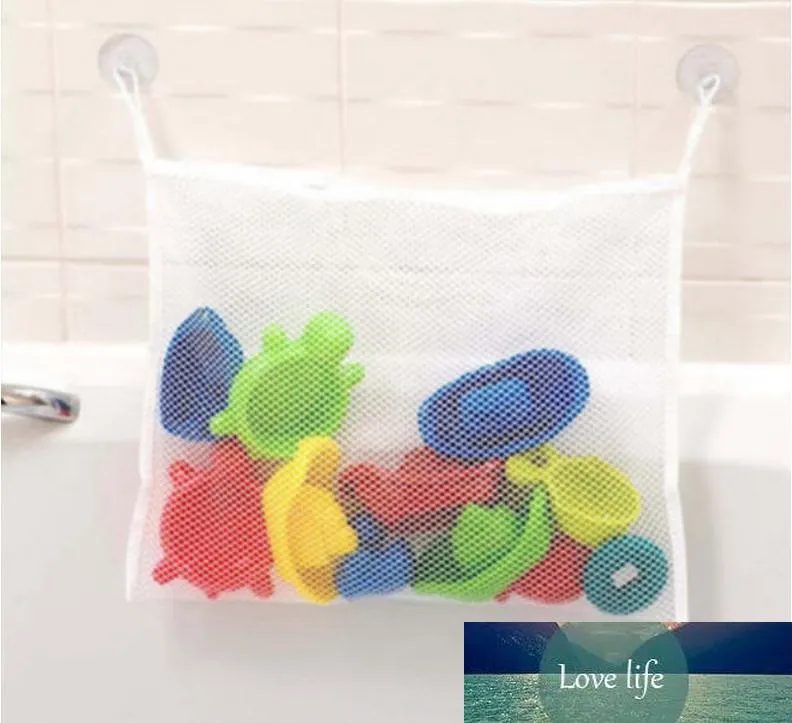 Mode chaud bébé jouet maille sac de rangement bain baignoire poupée organisateur aspiration salle de bain trucs Net SN1283