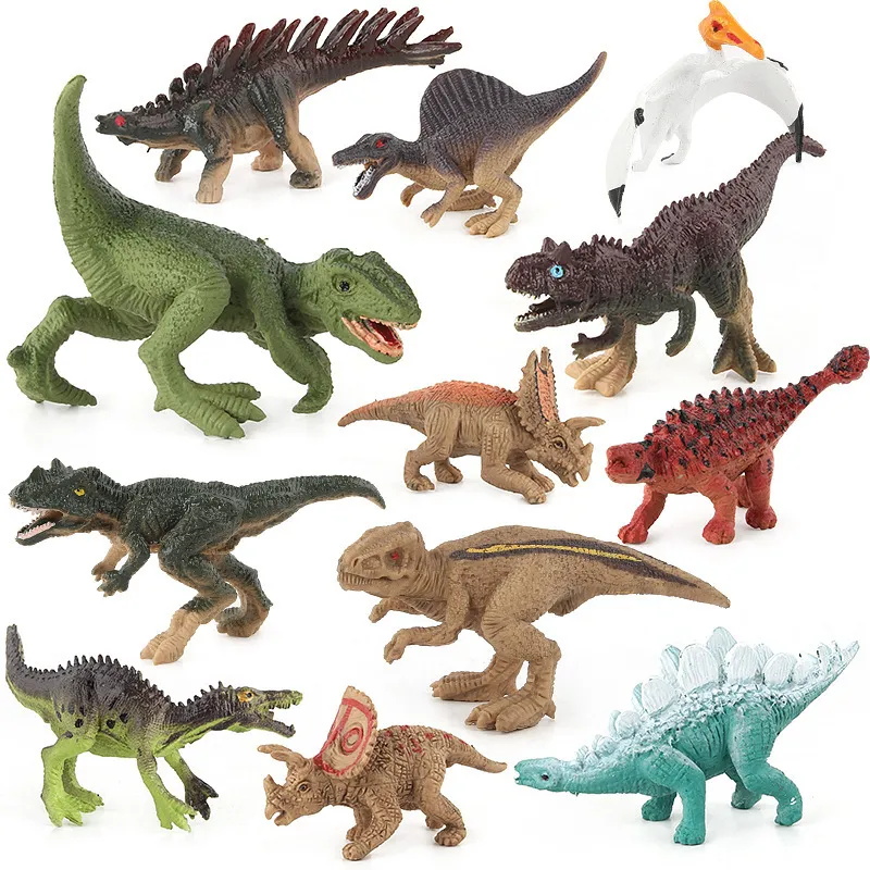 Brinquedo de modelo de dinossauros, simulação de modelo de