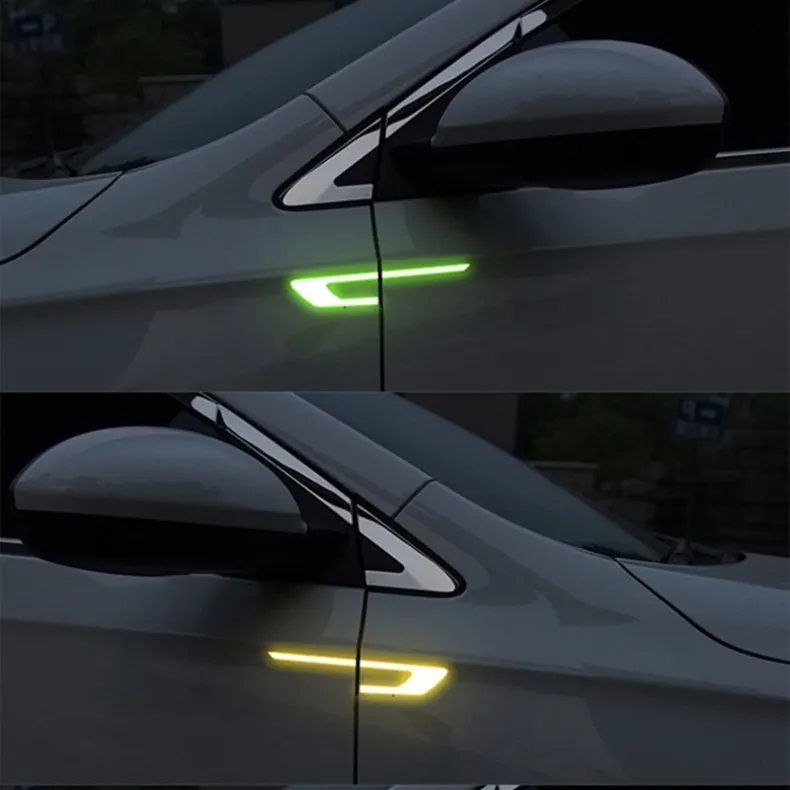 セットあたり2pcs car cal Reflective Tape Car Bumper Safety Reflective Stripsセキュアリフレクターステッカーデカール3212