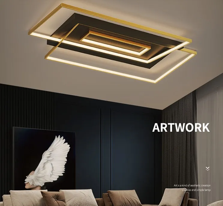 Novo moderno LED Luzes Luzes Com Controle Remoto para Quarto Living Sala de Jantar Cozinha Lâmpadas de Bar Lâmpadas Interior Dimmable