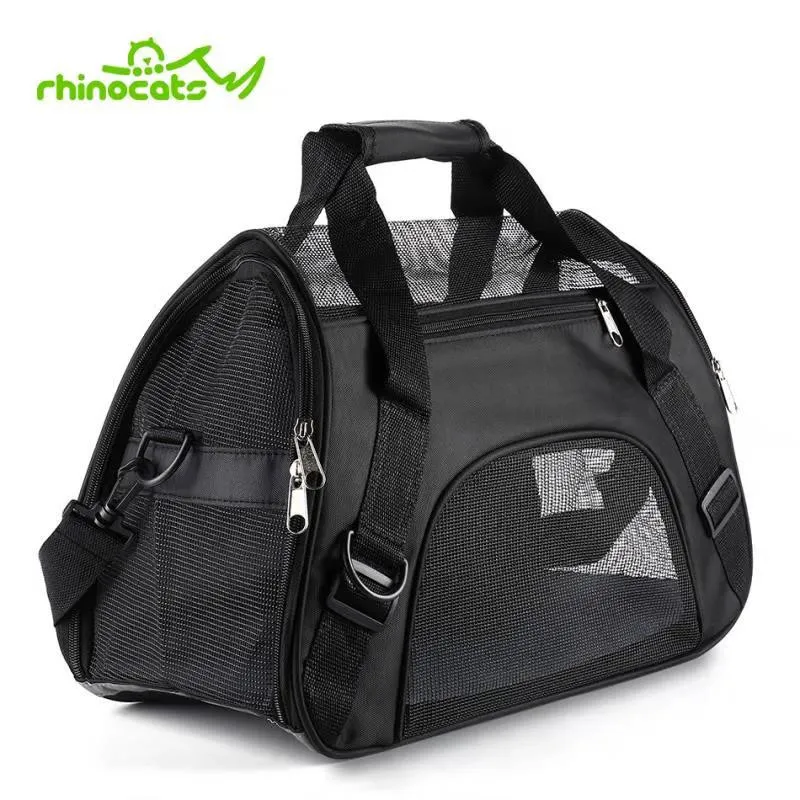 Pet Carrier para Cat Cães Saco Respirável Transporte de Viagem Transporte Saco Sling Backpack Pomeranian Chihuahua Pequenos Animais Bolsas LJ201201