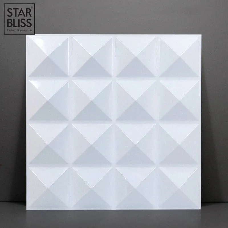 30x30cm 3D Wall Panel Schneiden Geometrische Diamant Holz Geschnitzt  Adhesives Bodenwand 3D Sticker Home Decor Decorative Panel WKkp # Von 40,27  €