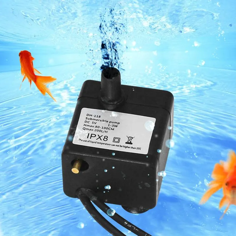 その他の家庭用雑貨5V DC PET水ディスペンサーの水上水のない水槽の魚タンク水中の無水ポンプの電源を切るWH0262