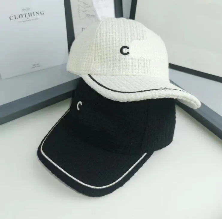Designer de luxe large bord casquettes pour hommes femmes marque de mode double lettre impression broderie laine tricot pêcheur chapeau hiver W256N