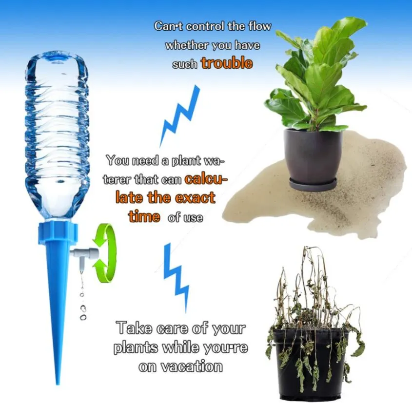 Auto Drip Irrigation Watering System Dripper Spike Kits Garden Household Plant Flower Automatic Waterer Tools for Potted Flower Energy Save