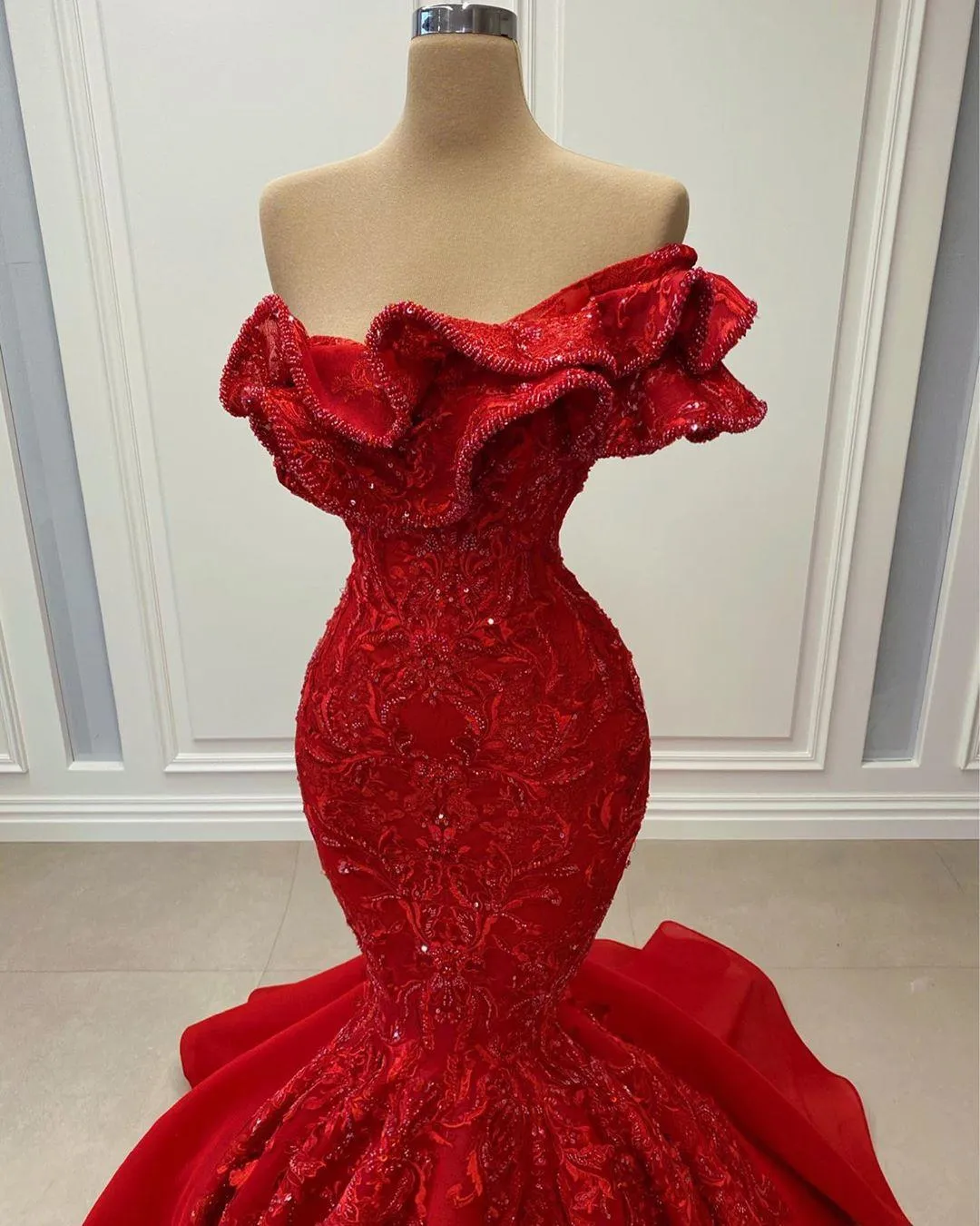 Lace Up Mermaid Satin Dress M01077