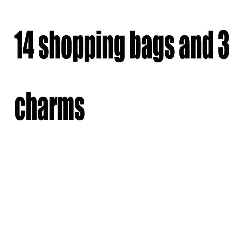 14 shopping bags & 3 silver charms special link for customer292R