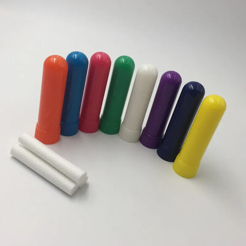 Blank Nasal Inhaler Sticks, Inhalers Stick (Vit Färg, Tillverkning, 4 delar / Set, Gratis Frakt 100 uppsättningar / Lot)