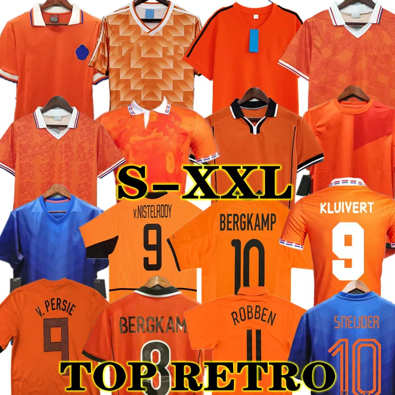 ガリット1988レトロオランダサッカージャージー2012 Van Basten 2010 2000 2002 1998 1994 90 92 Holland Vintage Shirds Classic 1996 Rijk