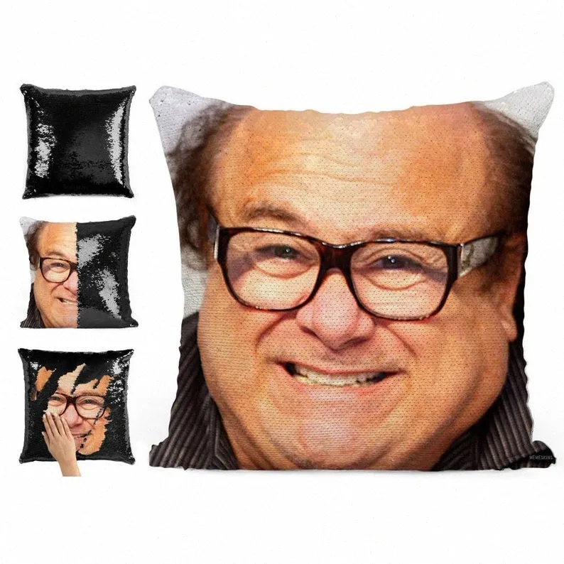 Super Shining Danny Devito Reversible Color Changing Pillow Case