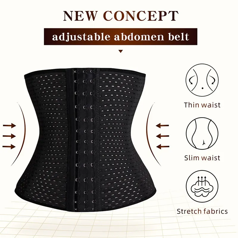 Premium Verstelbare Buik Riemen Hollow Taille Trimmer Corset Cincher Belly Tummy Shapewear voor Vrouwen Zwangerschap Belly Shaper Ftiness Sauna Sweat Suit DHL