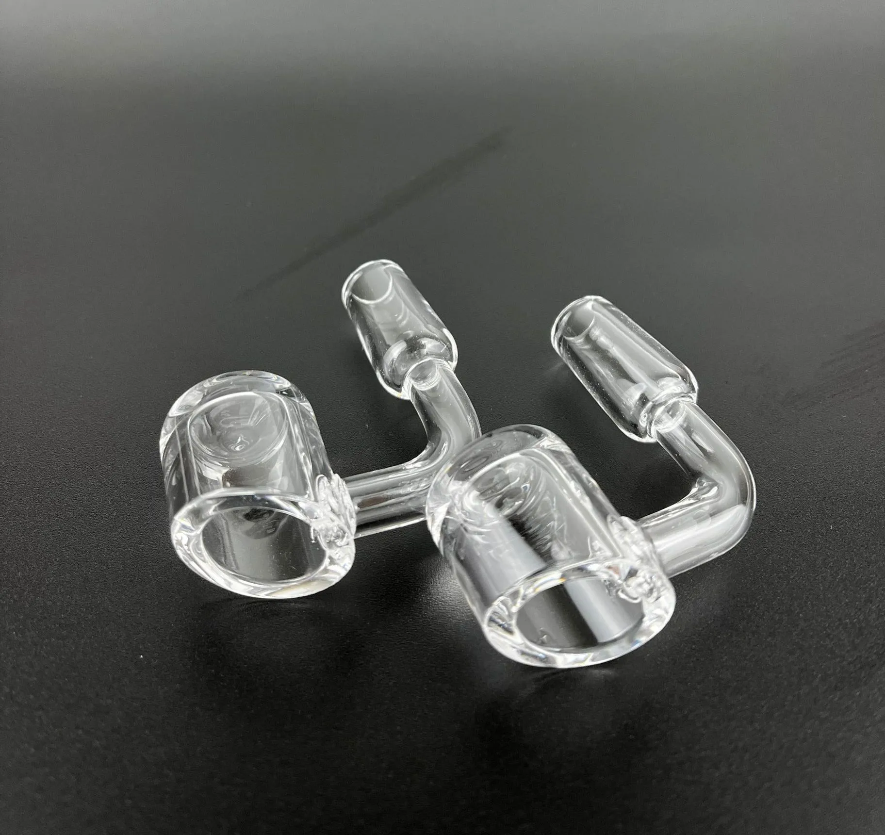 DHL 4 мм Толстый кварцевый Banger Domeless Quartz Nail Club Курительные сосиски 10 мм 14 мм 18 мм мужской женский 45 90 градусов OD 22 мм для стеклянных бонгов