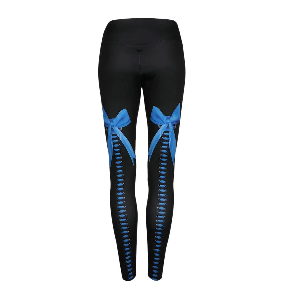 WholeWomen High Waist Sports Yoga Pant Gym Bow Digital Printed Leggings Hip  Lifter Elastic Workout Athletic Leggings Tights P8488030 From 20,96 €