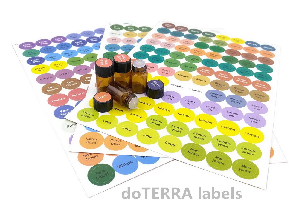 with doTERRA stickers