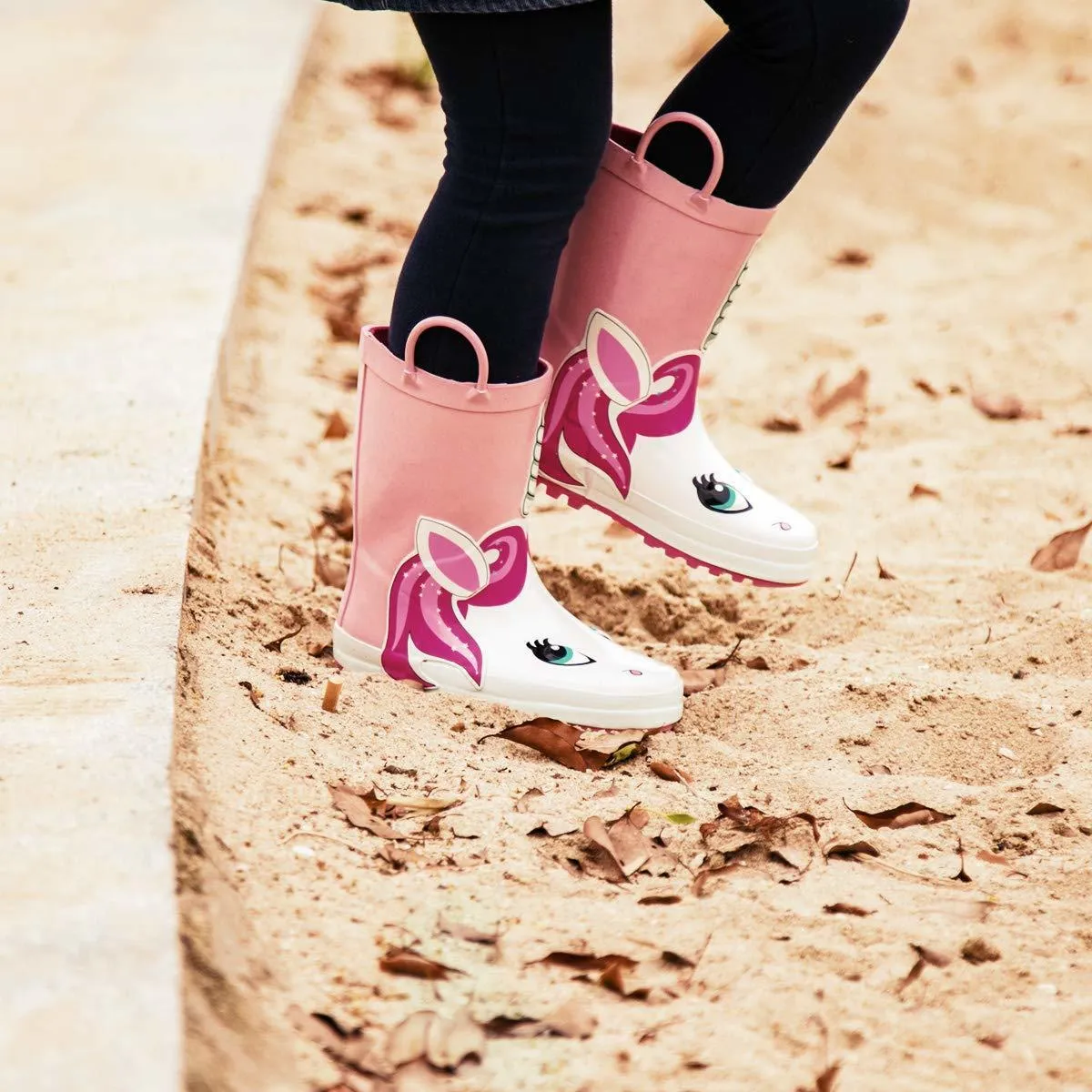 KushyShoo Rain Boots Kids Girl Cute Unicorn Printed Children s
