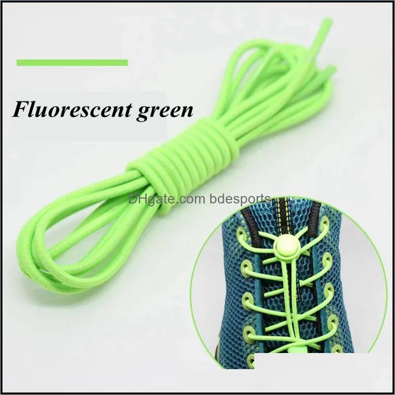 Round Elastic Shoelaces Suitable Various Sports Shoe Accessories No Tie Shoelace Fixed Stretching Locking Lazy