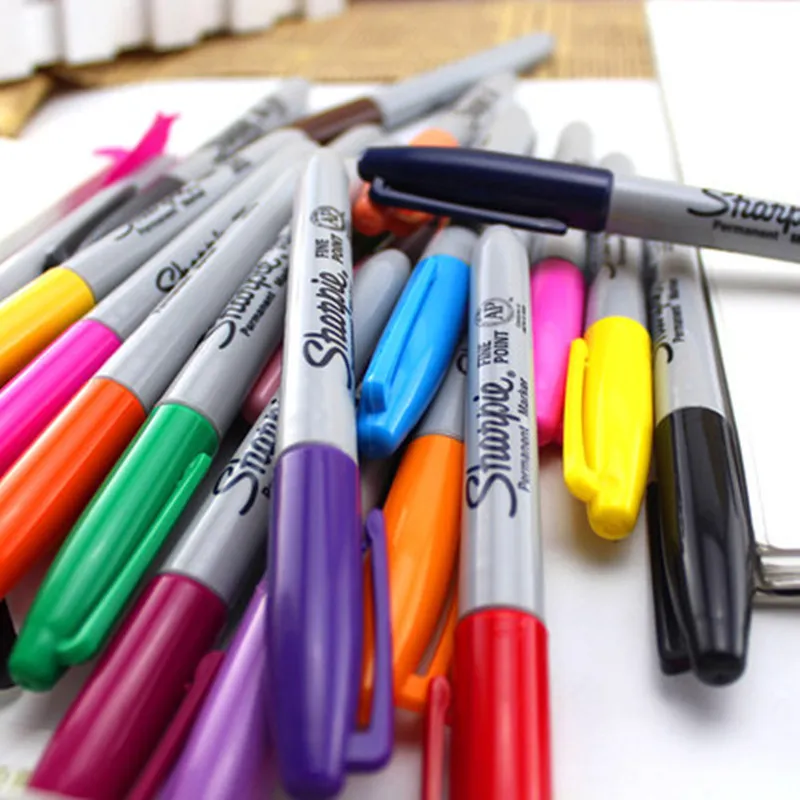 Wholesale Sanford Sharpie Oil Marker Pens Set Of 1224 Permanent Colored  Pencil Marker With 1mm Nib For Office Stationery 201120 From Bai10, $15.83