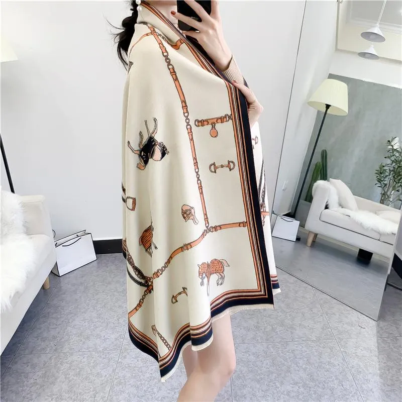 European & American Style Imitation Cashmere Scarf For Women