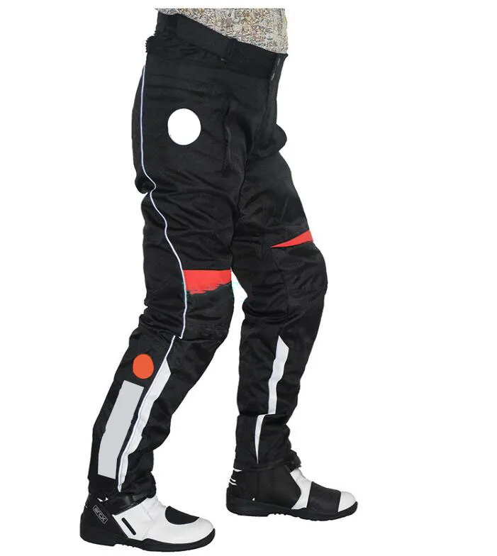 Motorcykelturbyxor längdbygdar Motorcykel Kylsäkra ridbyxor Street Running Racing Warm Hockey Pants273p