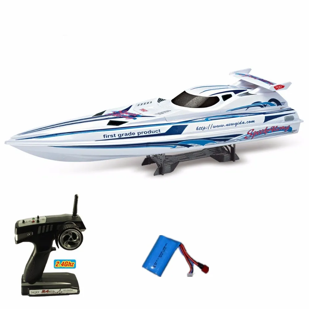 Höghastighets fjärrkontroll Speedboat 2.4g 88cm Super Stor Modell Dual Motor Drive System Radio Control Modell Toy RC Racing Boat