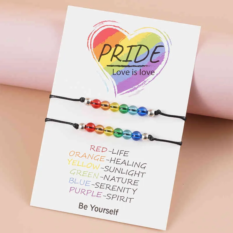 Save Big on Bulk Bisexual Pride Jewelry Beaded Rainbow Bracelet Set Two  Interwoven Pride Rope Jewelry Pieces For Women And Men, Lightweight For  Daily