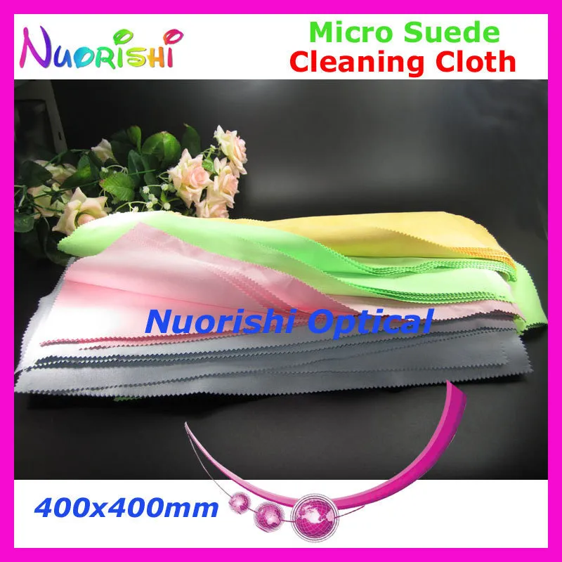 5 pcs tamanho grande 400x400mm de alta qualidade micro camurça óculos jóias relógio de jóias pano de limpeza pode ser lavado com água Uso repetido LC141 201021