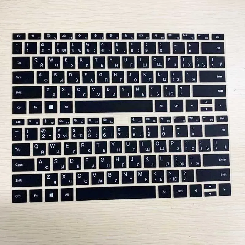 Capas do teclado Letra de idioma russo Silicone Capa adesivo para huawei matebook 13 x pro 13.9 2021 Notebook Guard Protective Film1