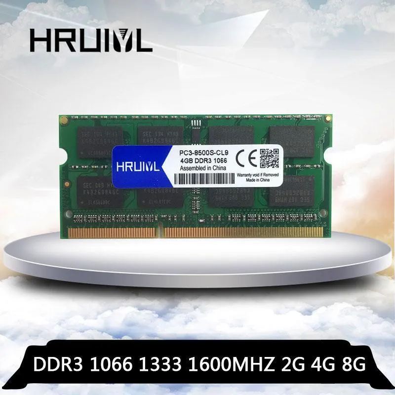 HRUIYL 램 2기가바이트 4기가바이트 8기가바이트 DDR3 1,066 1,333 1,600 된 1066MHz 1333MHz의의 인 1600MHz DDR3L DDR3 4기가바이트 4G 8G 메모리 램 Memoria의 SDRAM 노트북 Notebook1