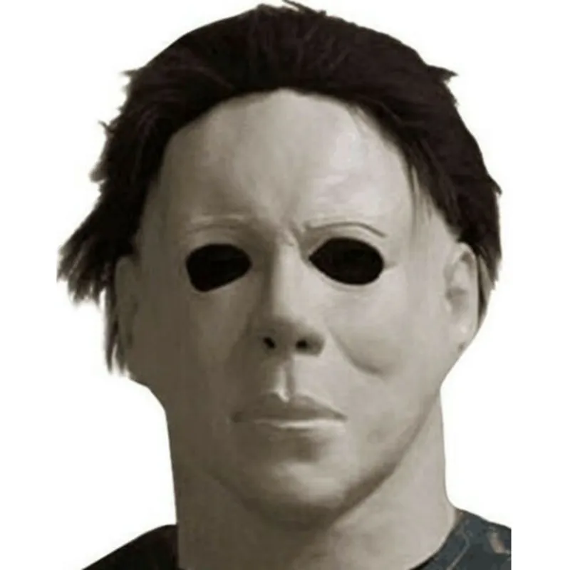 Michael Myers Mask 1978 Halloween Party Horror Full Head Formato adulto Maschera in lattice Puntelli fantasia Strumenti divertenti Y200103