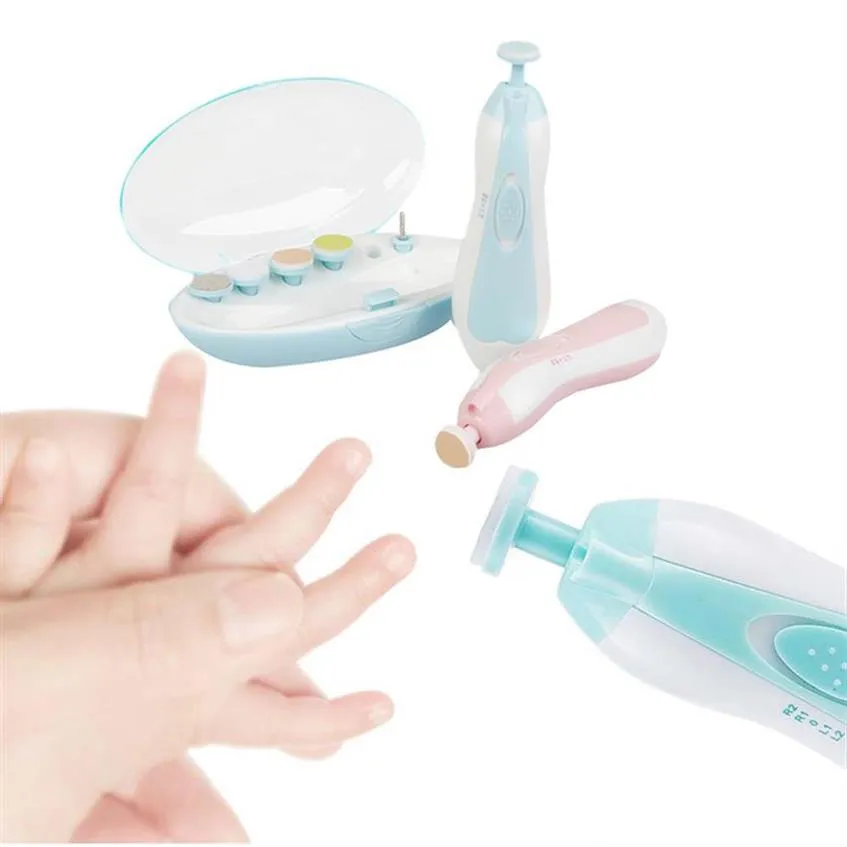 Baby Automatische elektrische Nagelschneider Babypflege Zubehör Tragbare Multifunktions-Elektrische Maniküre-Set Nagelgerät Grün Rosa CO2033