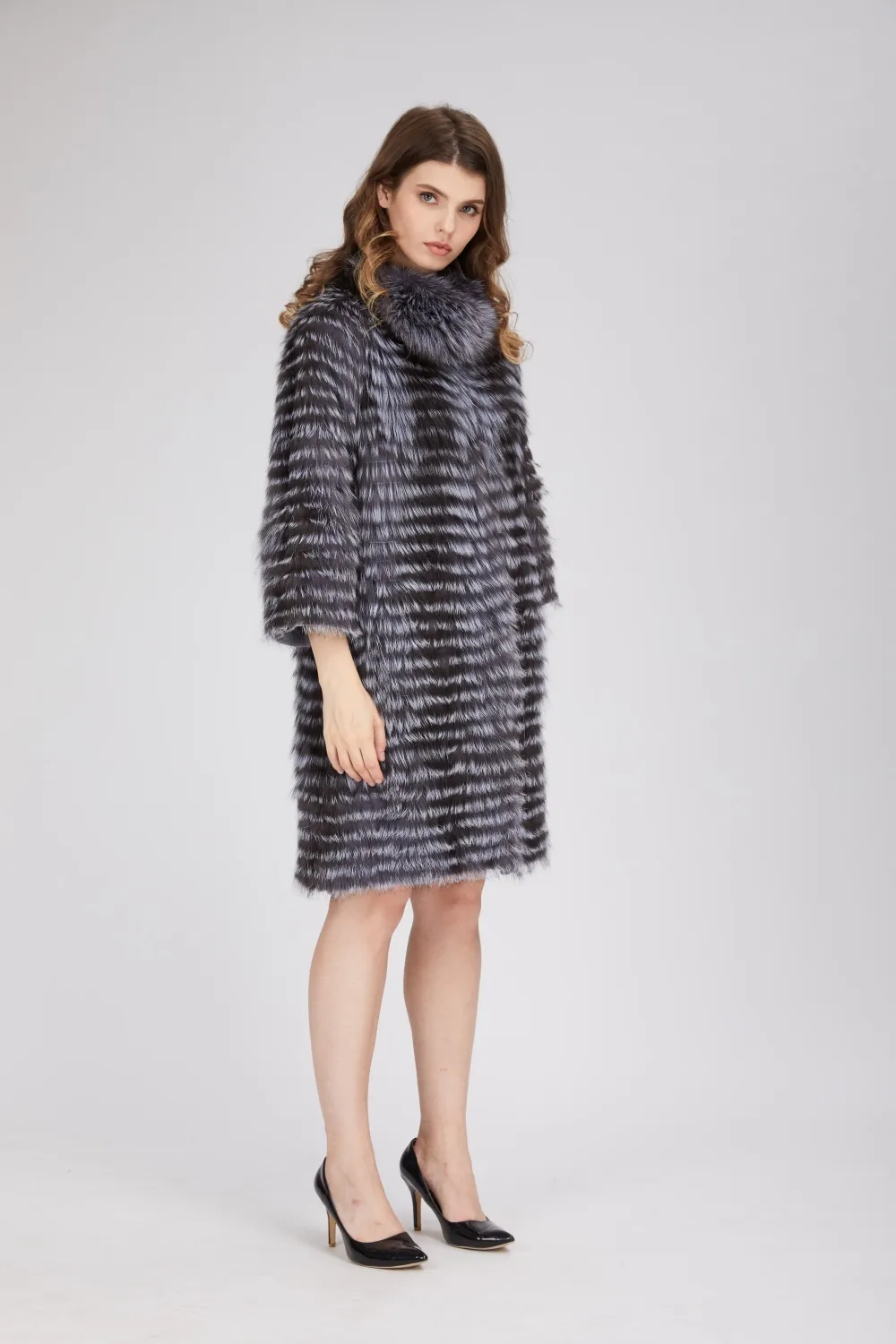 silver fox fur coat with wool lining eileenhou 1809165 (22)